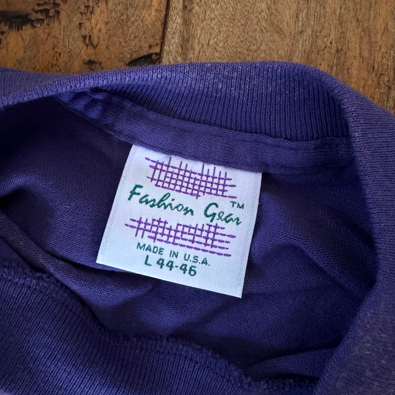 Purple Boxy Bleach Dyed Tee