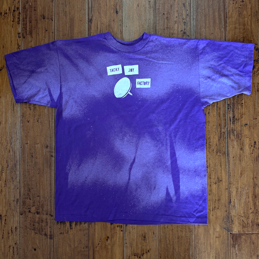 Purple Boxy Bleach Dyed Tee