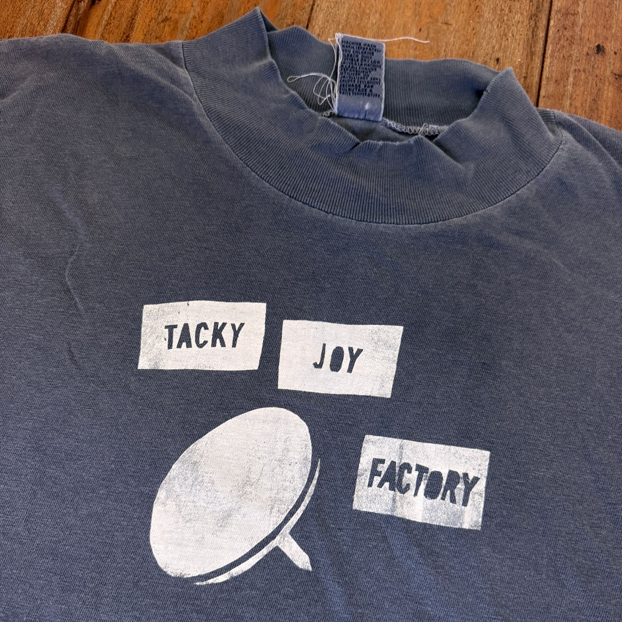 Blue/Grey Mock Neck Long Sleeve