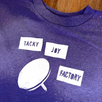 Purple Boxy Bleach Dyed Tee